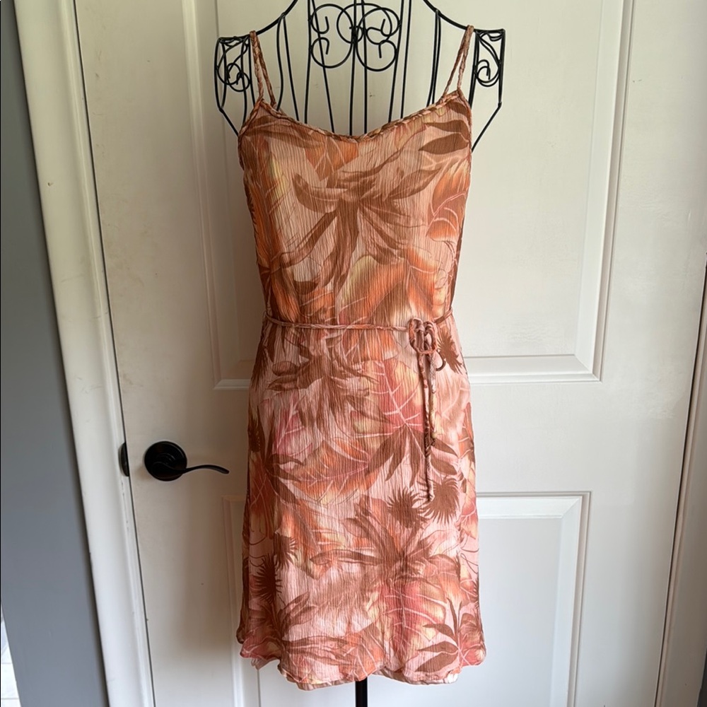 Tommy Bahama spaghetti strap, side tie waist sundress